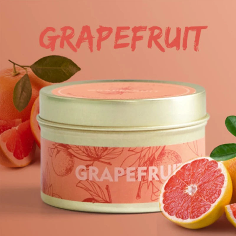 Smokeless Scented Aromatic Candles Creative Travel Tin Natural Soy Wax Scented Candles Wedding Decorative Candle Guest Gifts Box