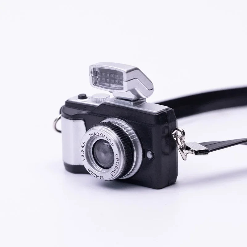 Mini Glow Baby With DSLR Camera Keychain With Flash Sound Effects Gift Toy Bag Accessories Kids Boy Gift Keychain