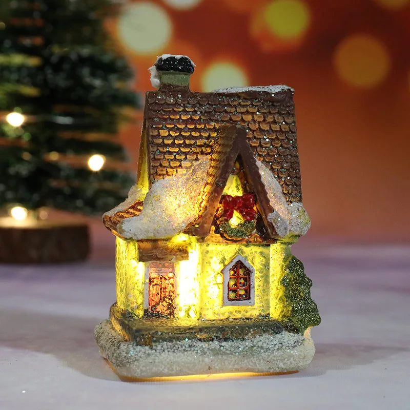 Christmas House Light Decorations For Home Ornaments Kids Xmas Gift New Year Navidad Decor Bedroom Night Light With Battery