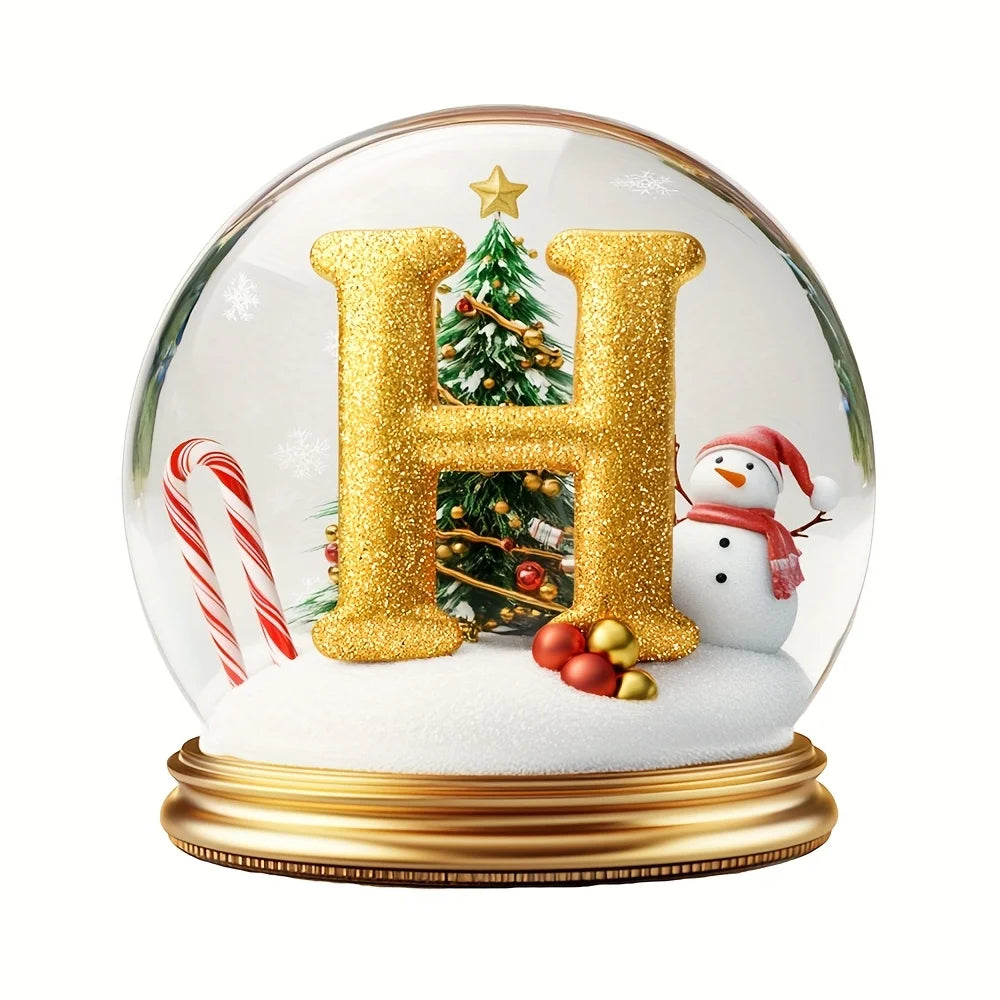 Christmas Tree Decorations Mixed Letter Desktop Ornament Family Portrait Decor Farmhouse Vacation Desktop Decoration Acrylic