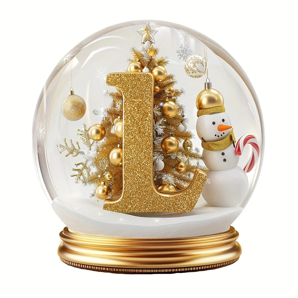 Christmas Tree Decorations Mixed Letter Desktop Ornament Family Portrait Decor Farmhouse Vacation Desktop Decoration Acrylic