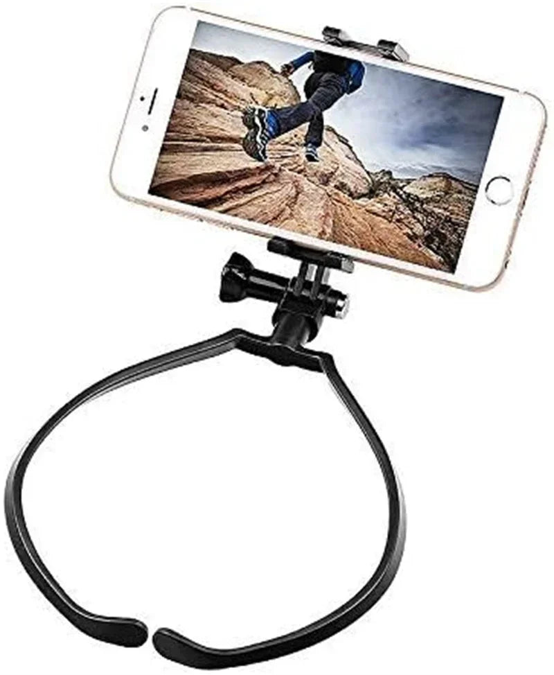 POV Vlog Mobile Phone Selfie Neck Lanyard Strap Hands Free Wearable Lazy Phone Charm Universal Hanging Holder for IPhone Dock