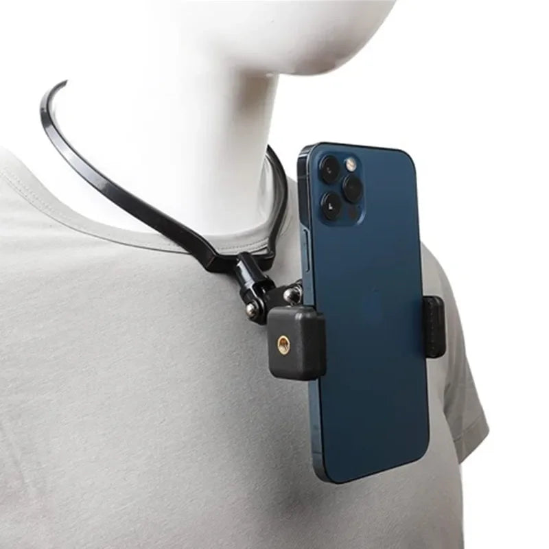 POV Vlog Mobile Phone Selfie Neck Lanyard Strap Hands Free Wearable Lazy Phone Charm Universal Hanging Holder for IPhone Dock