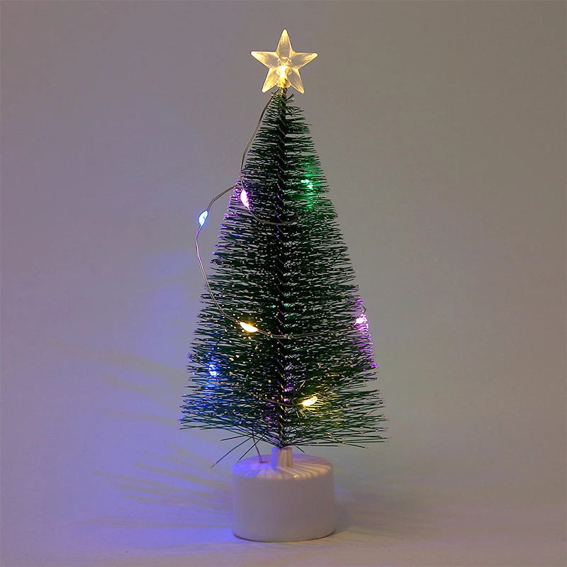 2026 New Luminous Mini Christmas Trees Beautiful Small Artificial Xmas Trees Desk Decorations Christmas Home Decorations
