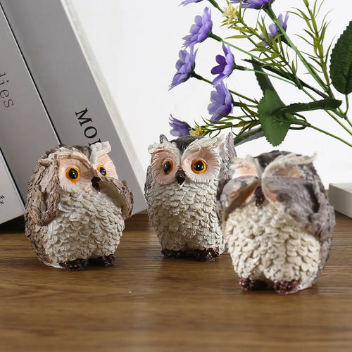 1/3Pcs Desktop Owl Ornaments, Home Decoration, Retro Owl, Don’T Listen, Don’T Say, Don’T See, Three-Piece Ornaments, Living Room, Entrance, Study, Home Decoration, Crafts Ornaments