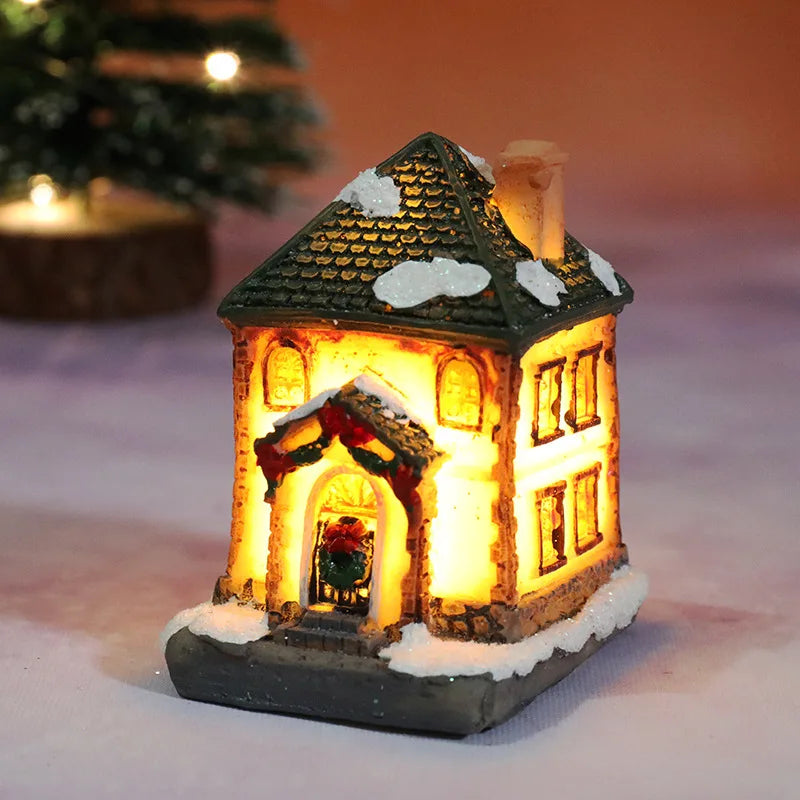 Christmas House Light Decorations For Home Ornaments Kids Xmas Gift New Year Navidad Decor Bedroom Night Light With Battery