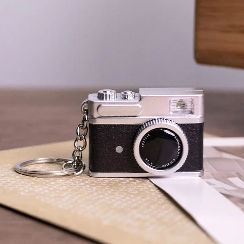 Mini Glow Baby With DSLR Camera Keychain With Flash Sound Effects Gift Toy Bag Accessories Kids Boy Gift Keychain