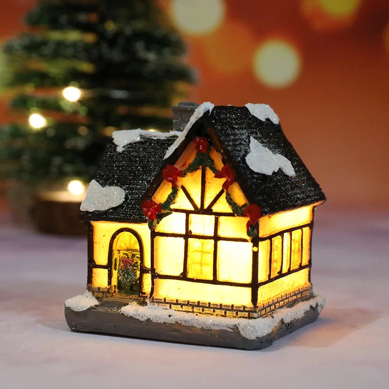 Christmas House Light Decorations For Home Ornaments Kids Xmas Gift New Year Navidad Decor Bedroom Night Light With Battery