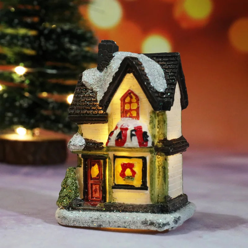 Christmas House Light Decorations For Home Ornaments Kids Xmas Gift New Year Navidad Decor Bedroom Night Light With Battery
