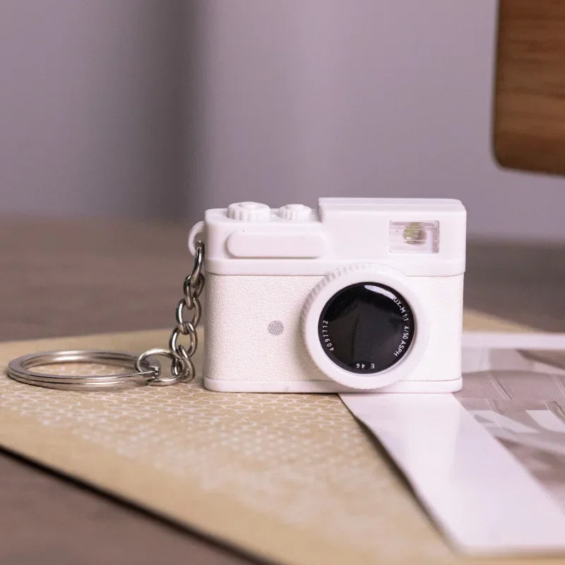 Mini Glow Baby With DSLR Camera Keychain With Flash Sound Effects Gift Toy Bag Accessories Kids Boy Gift Keychain