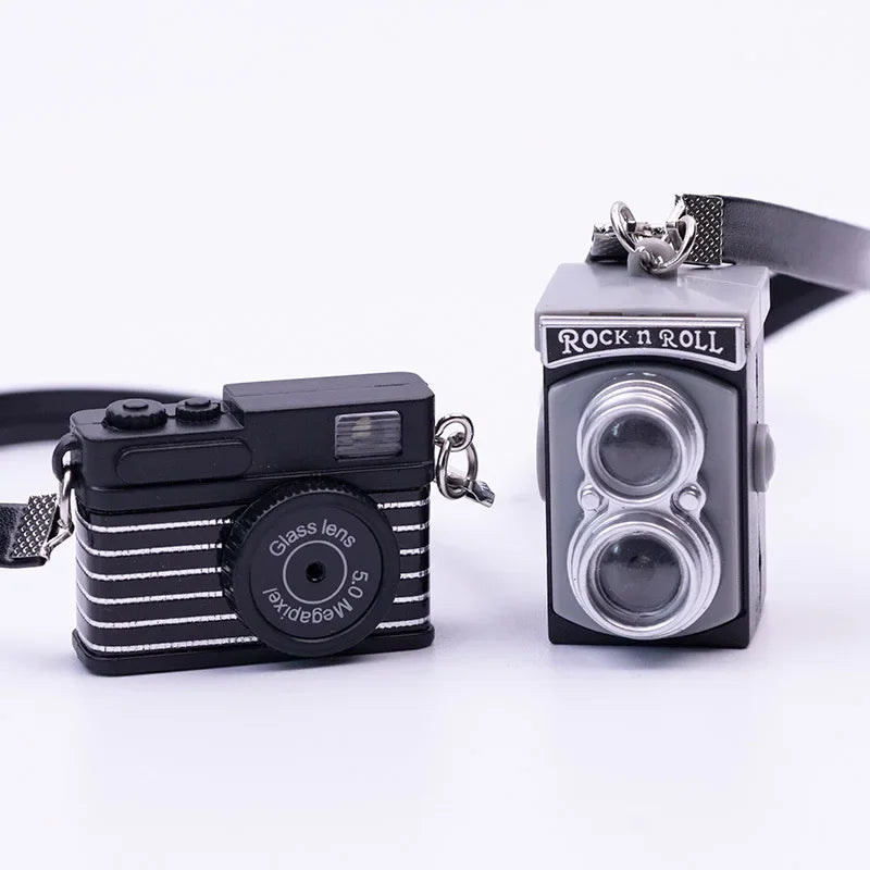 Mini Glow Baby With DSLR Camera Keychain With Flash Sound Effects Gift Toy Bag Accessories Kids Boy Gift Keychain
