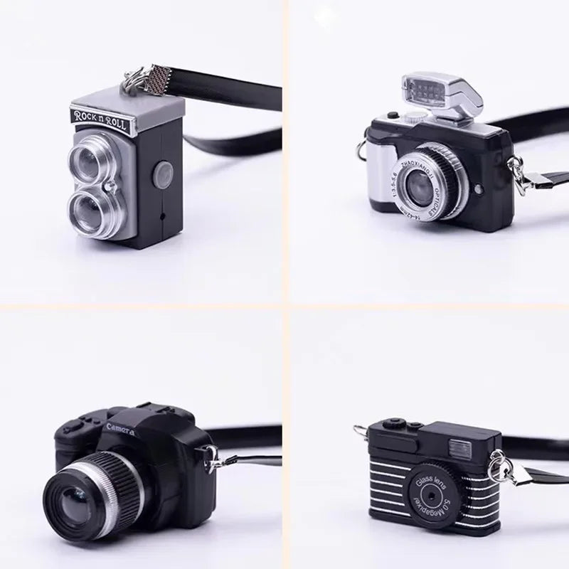 Mini Glow Baby With DSLR Camera Keychain With Flash Sound Effects Gift Toy Bag Accessories Kids Boy Gift Keychain