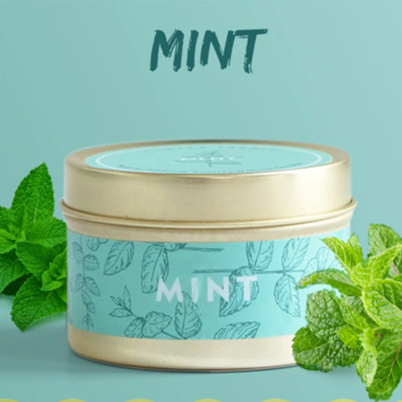 Smokeless Scented Aromatic Candles Creative Travel Tin Natural Soy Wax Scented Candles Wedding Decorative Candle Guest Gifts Box