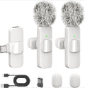 Wireless Lavalier Microphone for iPhone 17/16/15/Android with Noise Reduction USB C Mini Microphone for Vlog YouTube Recording,
