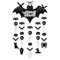 Halloween Hanging Sign Party Decoration Spooky Bat Door Hanger Ornaments Ghost Festival House Decoration