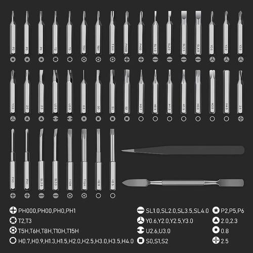 49 in 1 Electric Screwdriver Set with 5 Torque Settings and 42 Magnetic Bits for Electronics Repair DIY Projects Portable Mini Power Tool Kit for Computers Laptops Smartphones Motherboards Cameras and Home Repairs
