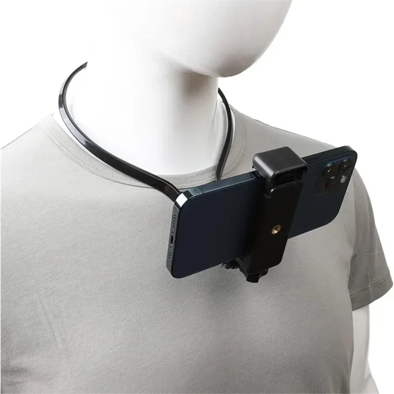 POV Vlog Mobile Phone Selfie Neck Lanyard Strap Hands Free Wearable Lazy Phone Charm Universal Hanging Holder for IPhone Dock