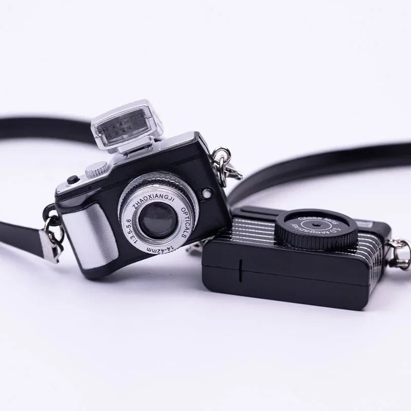 Mini Glow Baby With DSLR Camera Keychain With Flash Sound Effects Gift Toy Bag Accessories Kids Boy Gift Keychain