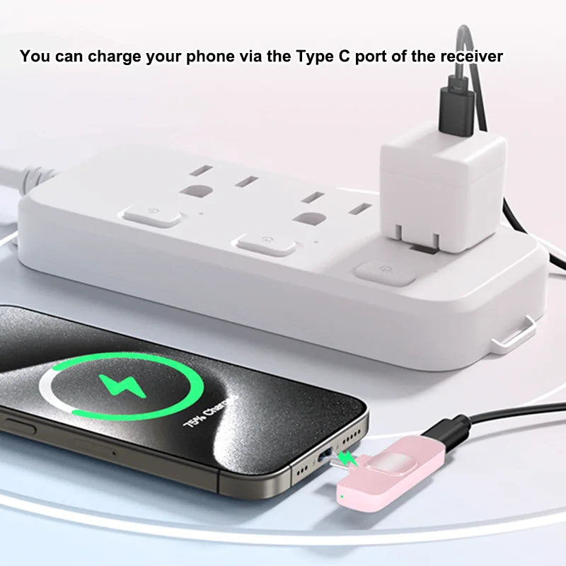 Wireless Lavalier Microphone for iPhone 17/16/15/Android with Noise Reduction USB C Mini Microphone for Vlog YouTube Recording,